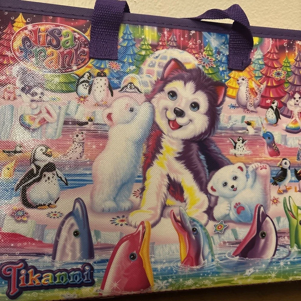 Lisa Frank Trifold Portfolio Carrying School Organizer